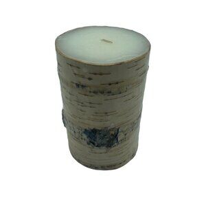Large Candle Brown Tan Tree Trunk Log